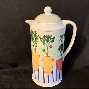 Vintage Vacuum Pitcher Trish Richman At Home International Carafe Jug Water